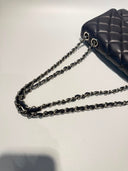 Sac à bandoulière Timeless cuir lisse bleu marine - Chanel