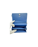 Sac à bandoulière Wallet-On-Chain en cuir caviar bleu - Chanel