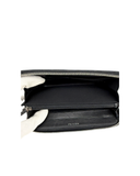 Portefeuille en cuir lisse CC noir - Chanel