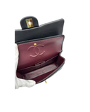 Sac à bandoulière Timeless 25CM en cuir lisse noir - Chanel