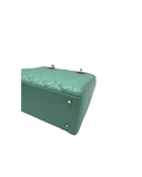 Sac à bandoulière Lady Dior Médium en cuir verni vert - Christian Dior