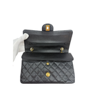 Sac à bandoulière Timeless 11.12 en cuir caviar noir - Chanel
