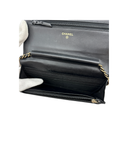 Sac à bandoulière Wallet On Chain Boy en cuir caviar noir - Chanel
