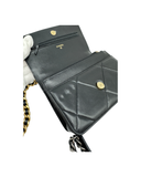 Sac Chanel 19 WOC en cuir lisse noir - Chanel