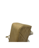 Sac à bandoulière Mademoiselle Vintage Mini en cuir lisse beige - Chanel