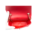 Sac à bandoulière Mini Timeless 20CM en cuir lisse rouge - Chanel