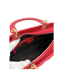 Sac à épaule Lady Dior GM en cuir lisse rouge - Christian Dior