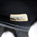 Sac à bandoulière Coco mark matelassé en cuir lisse noir - Chanel