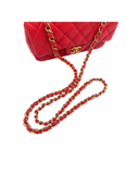 Sac à bandoulière Mini Timeless 20CM en cuir lisse rouge - Chanel