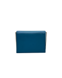 Sac à bandoulière Cassandra Medium en cuir lisse bleu - Saint-Laurent