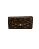 Portefeuille Sarah en toile monogram et cuir - Louis Vuitton
