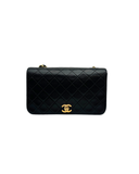 Sac à bandoulière Mademoiselle Vintage Mini en cuir lisse noir - Chanel