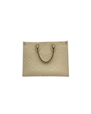 Sac cabas OnTheGo MM en cuir Monogram Beige - Louis Vuitton