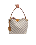 Sac à épaule Graceful en toile damier azur et cuir - Louis Vuitton
