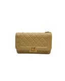Sac Timeless Vintage 23 CM en cuir lisse beige - Chanel