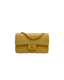 Sac à bandoulière Timeless 23CM en cuir lisse beige et doré - Chanel