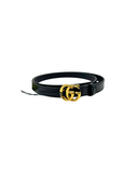 Ceinture fine Double G en cuir lisse T.115 - Gucci