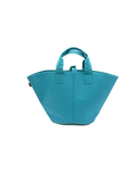 Sac à main Panier de Plage PM en coton bleu - Hermès