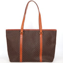 Sac Cabas Large en toile et cuir Macadam - Celine