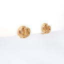 Boucles d'oreilles CD à clip en plaqué or - Christian Dior