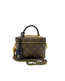 Sac à bandoulière Vanity PM en toile monogram noir et doré - Louis Vuitton