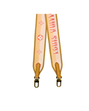 Bandoulière réglable en toile beige et rose - Louis Vuitton