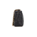 Sac à bandoulière Lou Caméra en cuir lisse d'agneau vintage noir - Chanel