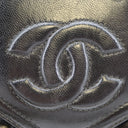 Sac à bandoulière Lou Caméra en cuir lisse d'agneau vintage noir - Chanel