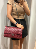 Sac à bandoulière 2.55 en cuir rouge - Chanel