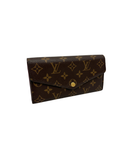 Portefeuille Sarah en toile monogram et cuir - Louis Vuitton