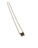 Collier Mini Pop H en émail noir - Hermès