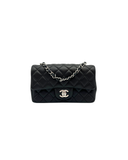 Sac à bandoulière Mini Timeless 20CM en cuir lisse noir - Chanel