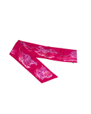 Maxi Twilly Slim Guepards en soie rose et fuschia - Hermès