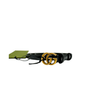 Ceinture fine Double G en cuir verni  T.105 - Gucci