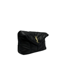 Sac à bandoulière Puffer Toy en cuir lisse noir - Saint Laurent