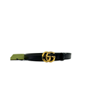 Ceinture fine Double G en cuir lisse T.115 - Gucci