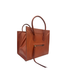 Sac à main Cabas Phantom en cuir marron - Celine
