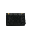 Sac à bandoulière Timeless Vintage 25 CM en cuir lisse noir - Chanel