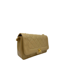 Sac Timeless Vintage 23 CM en cuir lisse beige - Chanel