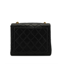 Sac à bandoulière Timeless Square en cuir lisse noir - Chanel
