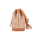 Sac seau en toile macacam et cuir - Celine