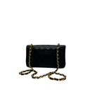 Sac à bandoulière Mademoiselle Vintage Mini en cuir lisse noir - Chanel