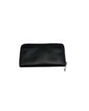 Portefeuille en cuir lisse CC noir - Chanel
