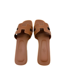 Sandales Oran en cuir gold - Hermès
