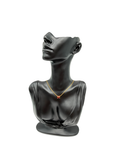 Collier Mini Pop H en émail bordeaux - Hermès