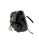 Sac à dos cuir caviar noir - Chanel