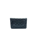 Sac à bandoulière Wallet-On-Chain en cuir caviar noir - Chanel