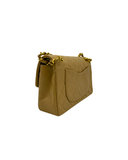 Sac à bandoulière Timeless 23CM en cuir lisse beige et doré - Chanel