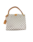 Sac à épaule Graceful en toile damier azur et cuir - Louis Vuitton