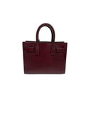Sac à bandoulière Sac De Jour Nano en cuir lisse bordeaux - Saint-Laurent
